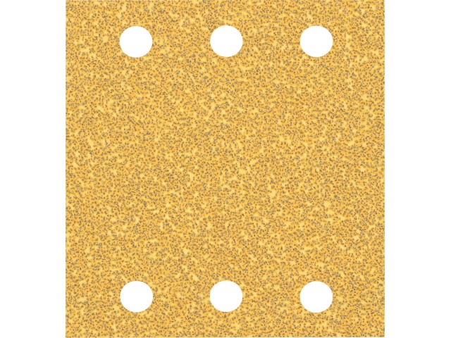 Brusni papir EXPERT C470 z 6 luknjami za vibracijske brusilnike, Dimenzije: 115x107mm, Zrnatost: 40, 2608901654